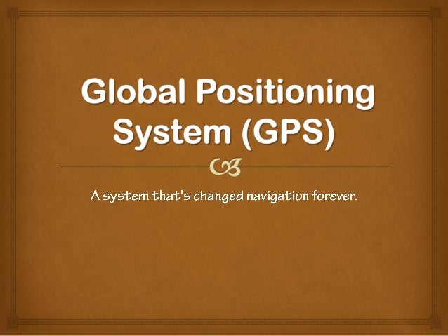 Essay on global positioning system