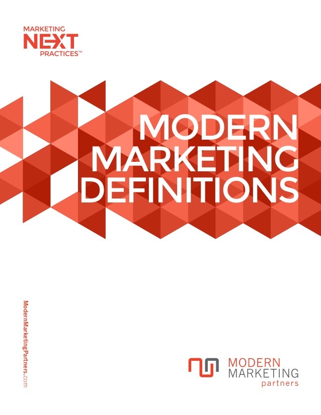 Definition of marketing terms