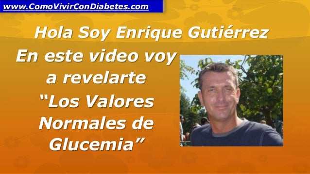 Glucemia Valores Normales Glucemia Valores Normales
