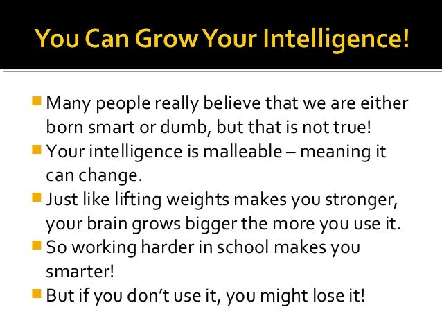 Article you can grow your intelligence based