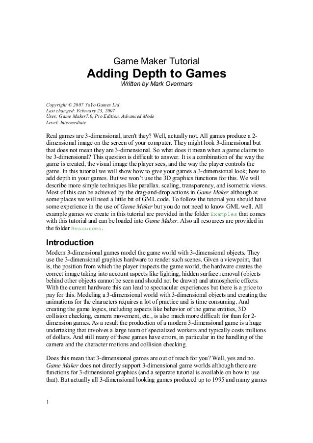 maker maker tutorial games adding tutorial game Gm depth tutorial game by maker maker tutorial games adding tutorial game Gm depth tutorial game by
