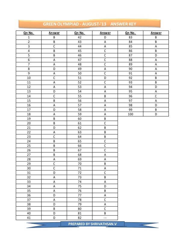sample question paper of green olympiad sample question paper of green olympiad