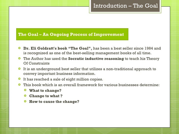 the goal book report the goal by eliyahu goldratt book report mfawriting683 the goal book report the goal by eliyahu goldratt book report mfawriting683