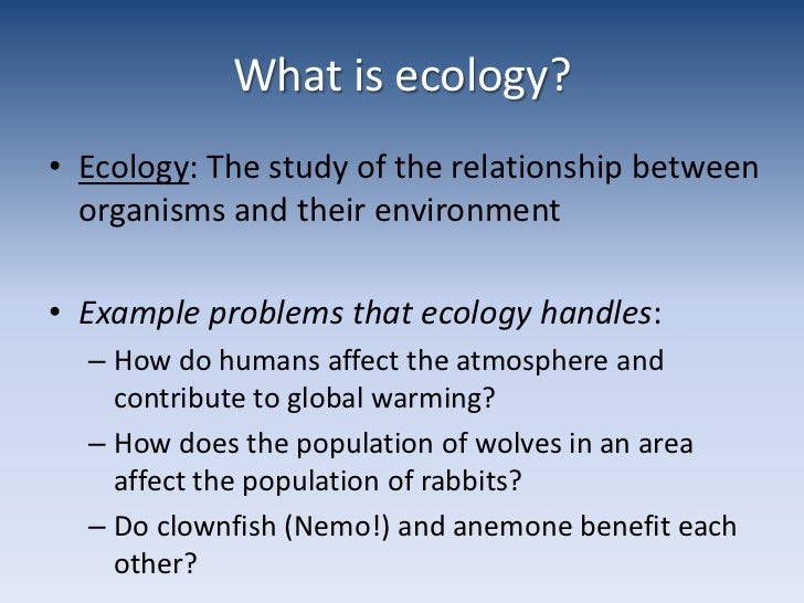 Ecology Definition Kids