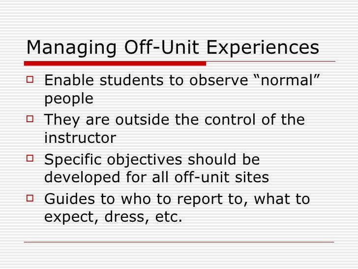 Goals of Clinical Nursing Education