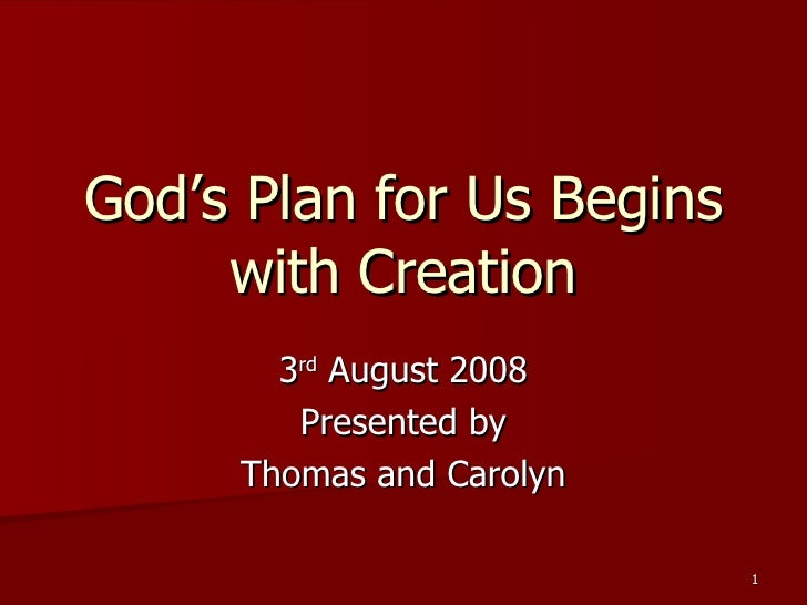 plan gods begins creation god loading slideshare