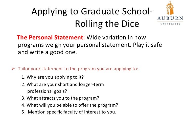 Graduate Admission Essay