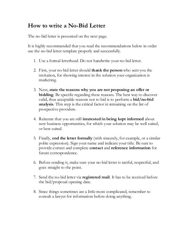 invitation to bid templates