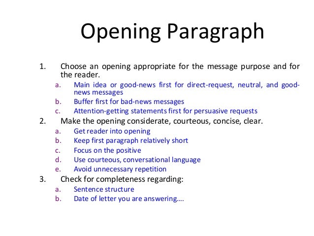 Opening paragraphs for essays