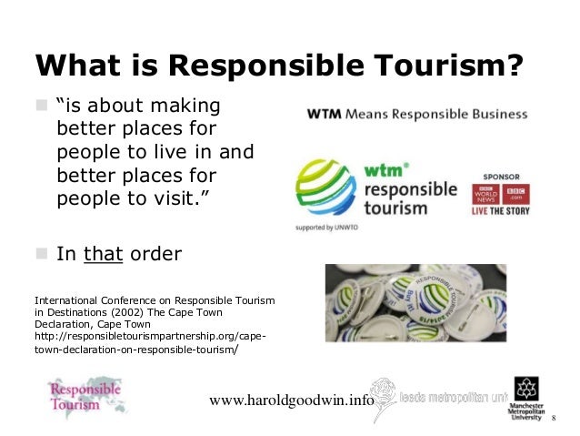 Taking Responsibility For Tourism
