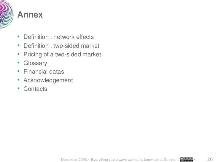 Annex • Definition network
