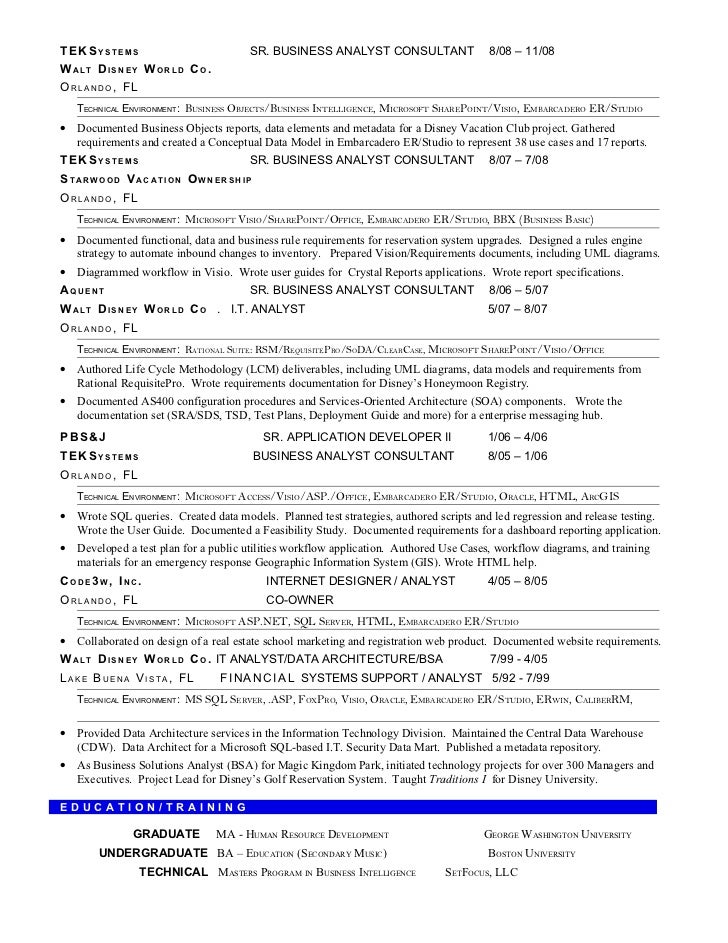 reporting analyst resumes