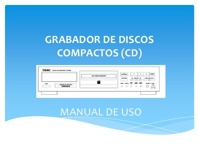 GRABADOR DISCOS grabador discos: