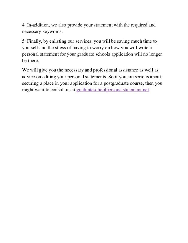 Personal statement for masters