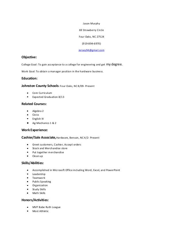 graduation project resume post graduation resume