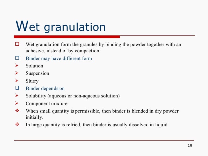 Granulation