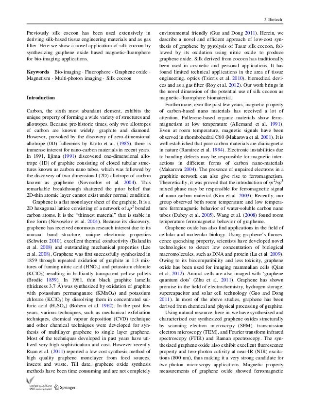 Graphene oxide synthesis thesis