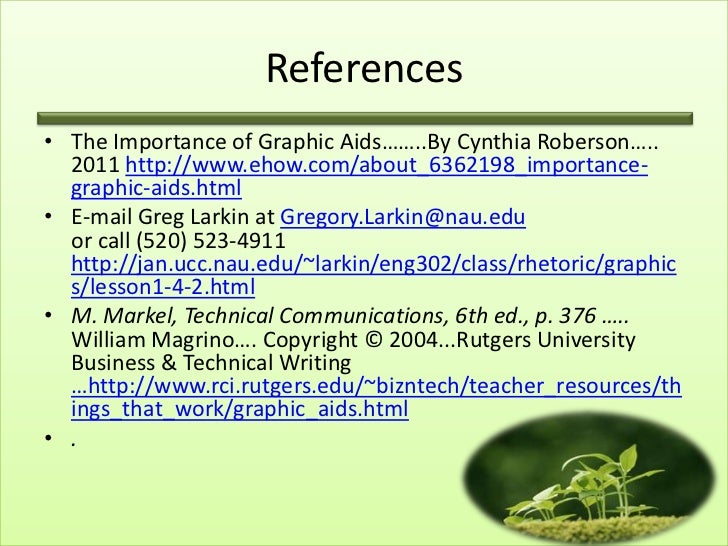 Graphic aids....present