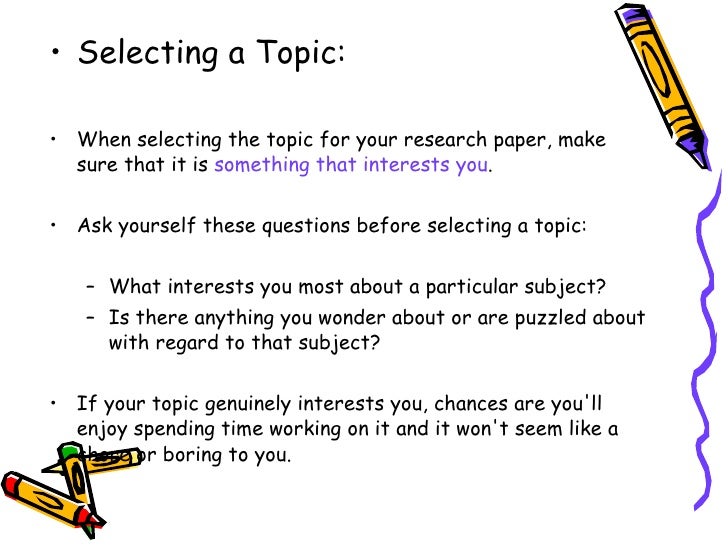 Good Research Paper Topics • My Speech Class