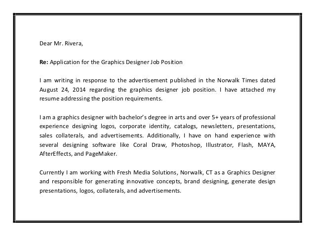 graphic designer cover letter samples