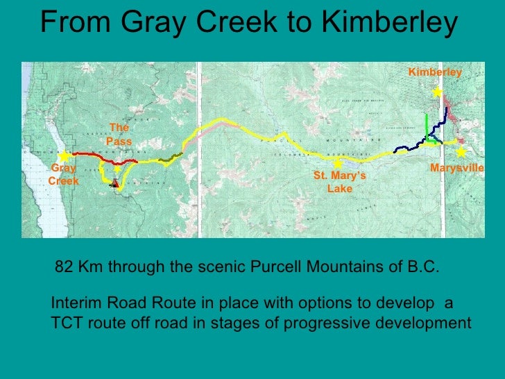 Gray Creek to Kimberley Trans Canada Trail PhotoAlbum Presentation