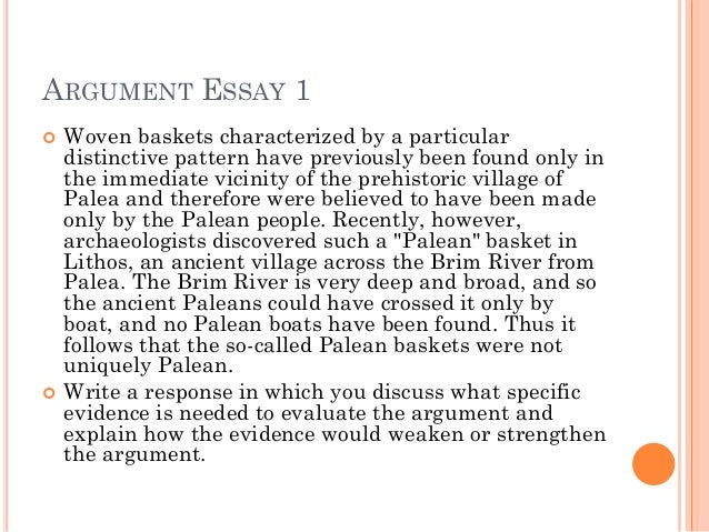 Essay Argument
