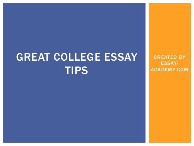 Great college essays