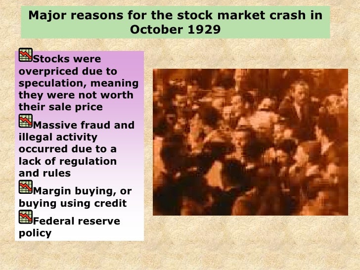 report on stock market crash 1929