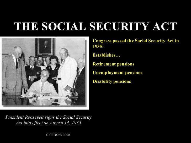 Essay on social security act