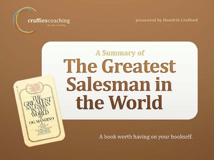 the greatest salesman in the world summary