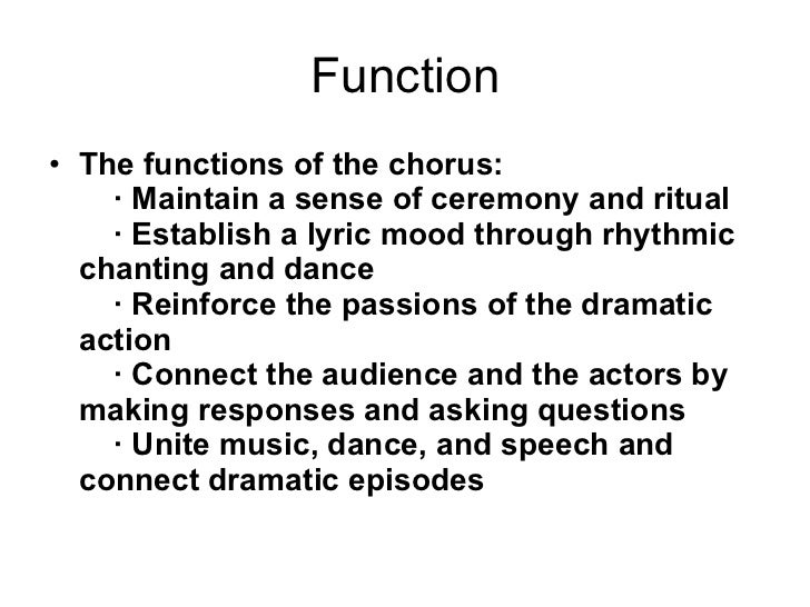 Greek Theatre And The Chorus