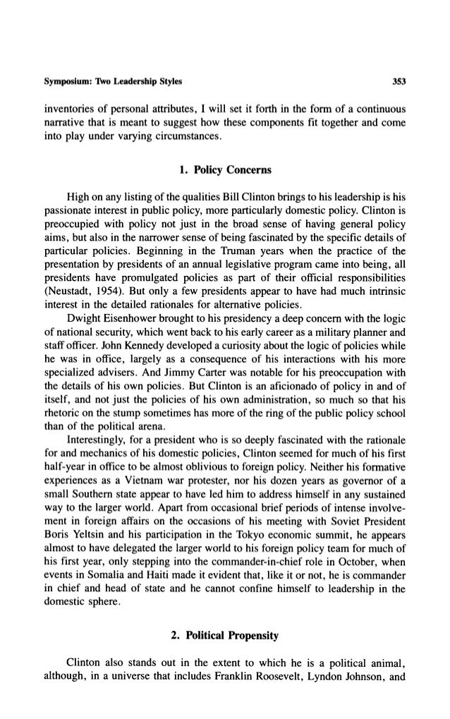 Bill clinton essays picture