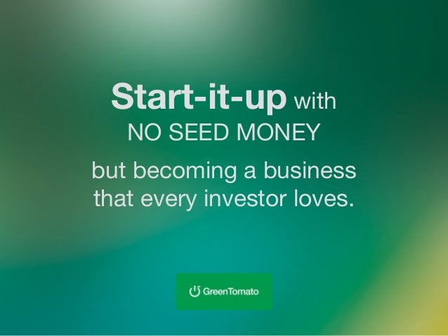 how to get seed money for startup nonprofits