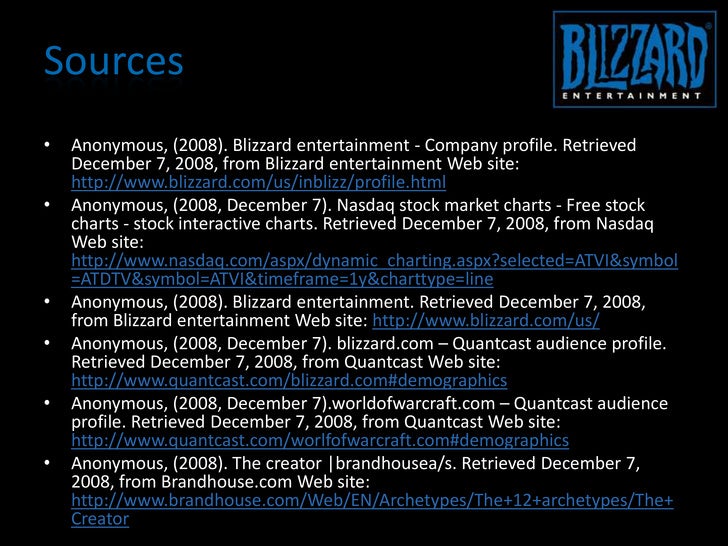 marketing analysis of blizzard entertainment marketing analysis of blizzard entertainment