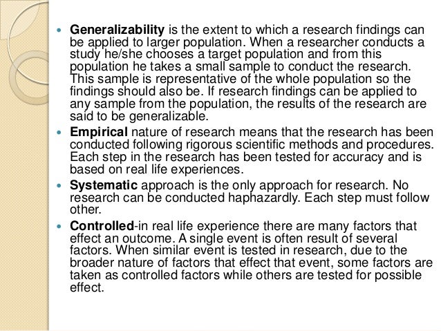 Generalizability in research example picture