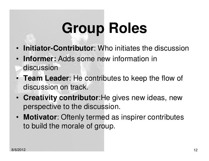 Group Discussion Roles 74
