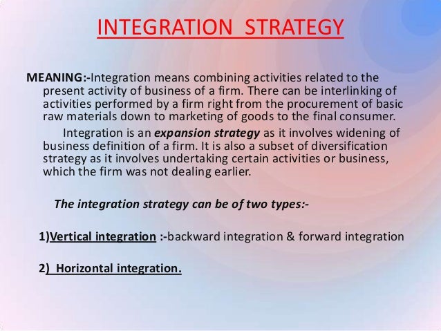 Horizontal diversification strategy meaning