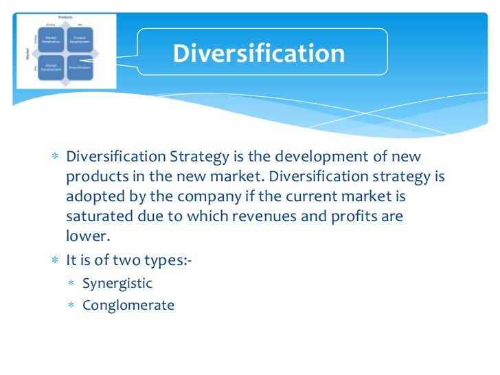 dominant business diversification strategy example