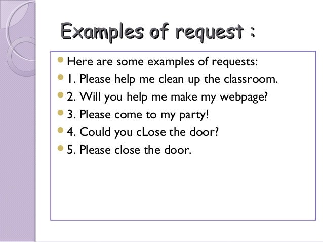 commad & request