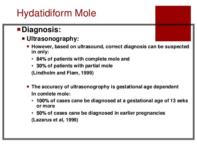Gestational trophoblastic disease ( Molar pregnancy )