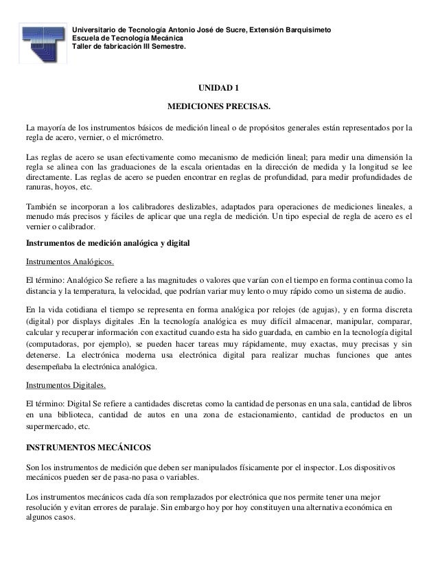 INTRUMENTOS MEDICION intrumentos medicion: