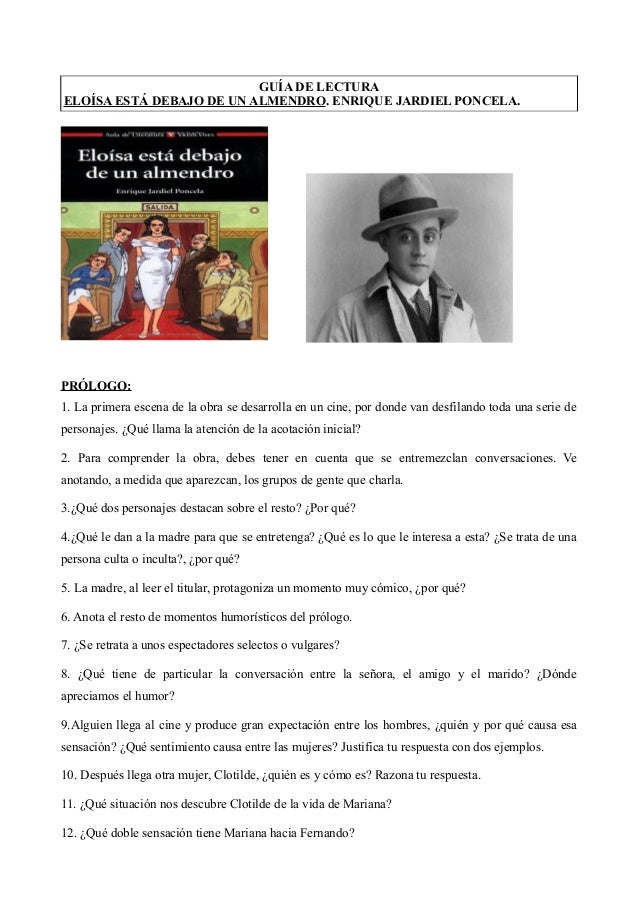 ELOISA ESTA DEBAJO ALMENDRO ENRIQUE JARDIEL PONCELA eloisa esta debajo almendro enrique jardiel poncela: