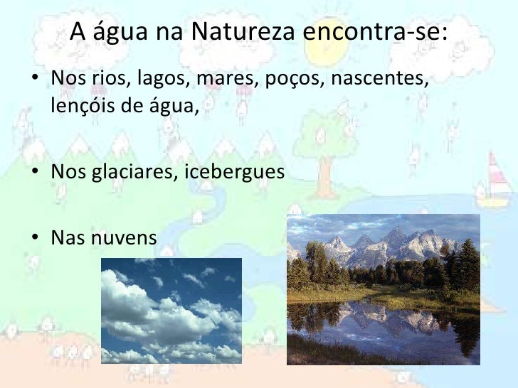 Três Lugares Onde Podemos Encontrar água Na Natureza