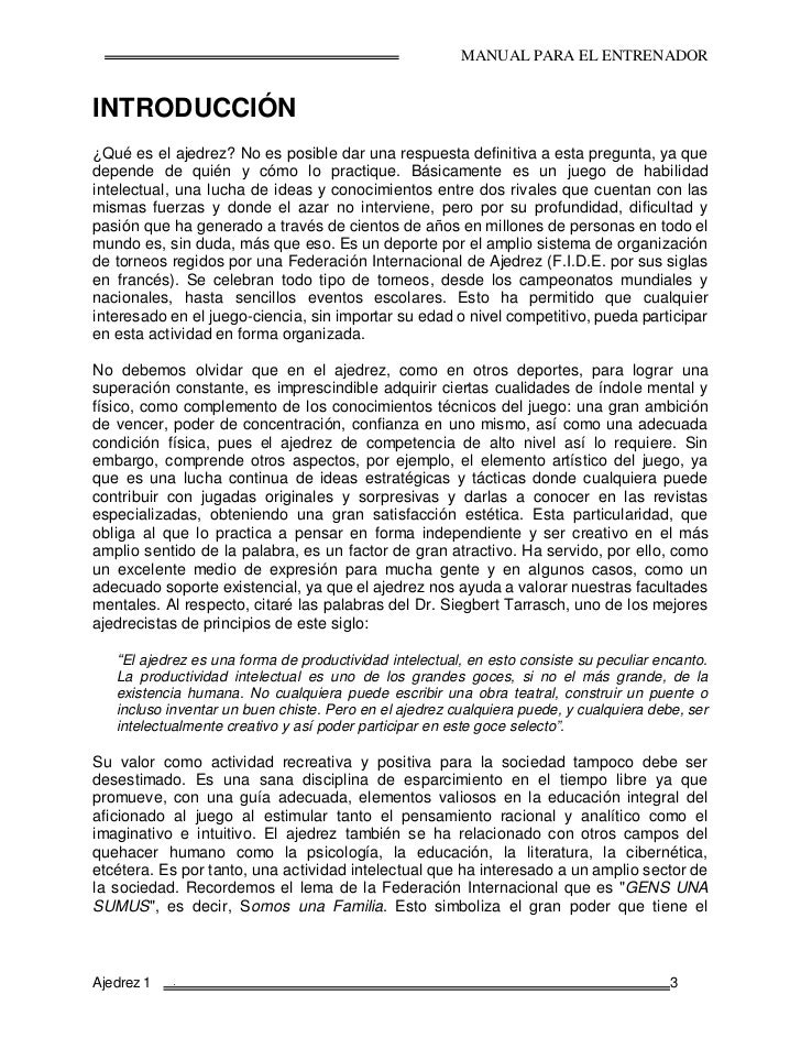 INSTRUCCIONES PARA JUGAR AJEDREZ instrucciones para jugar ajedrez: