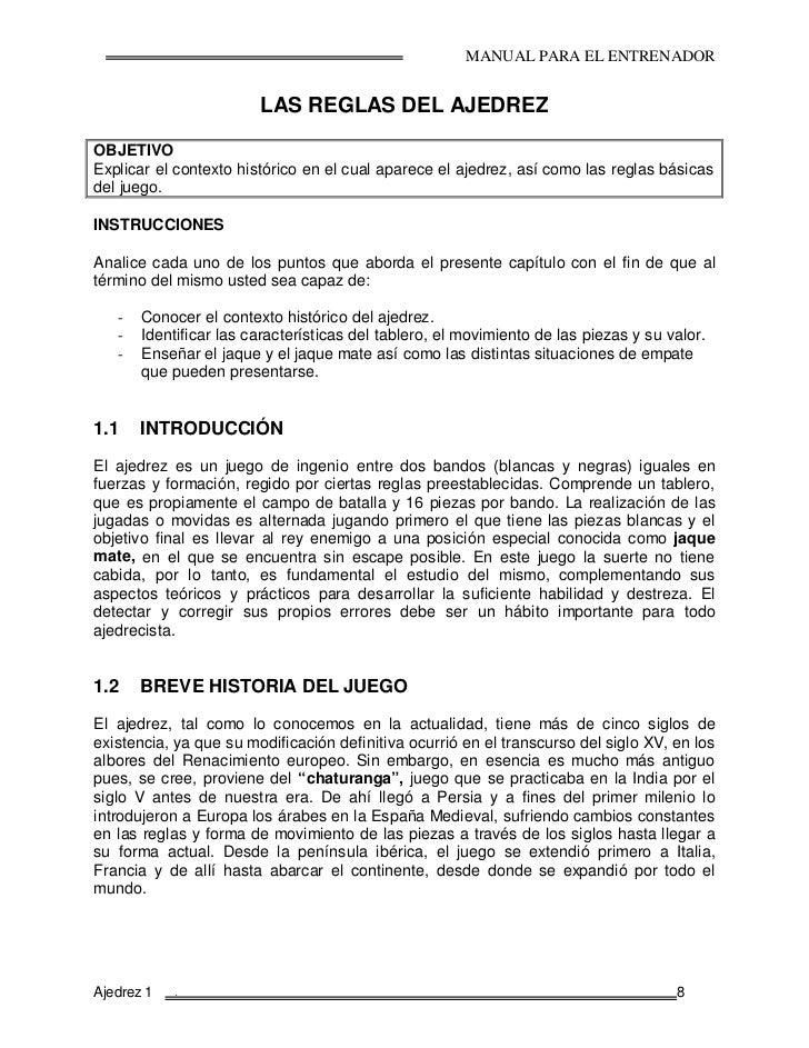 Aprender A Jugar Ajedrez Pdf To Excel