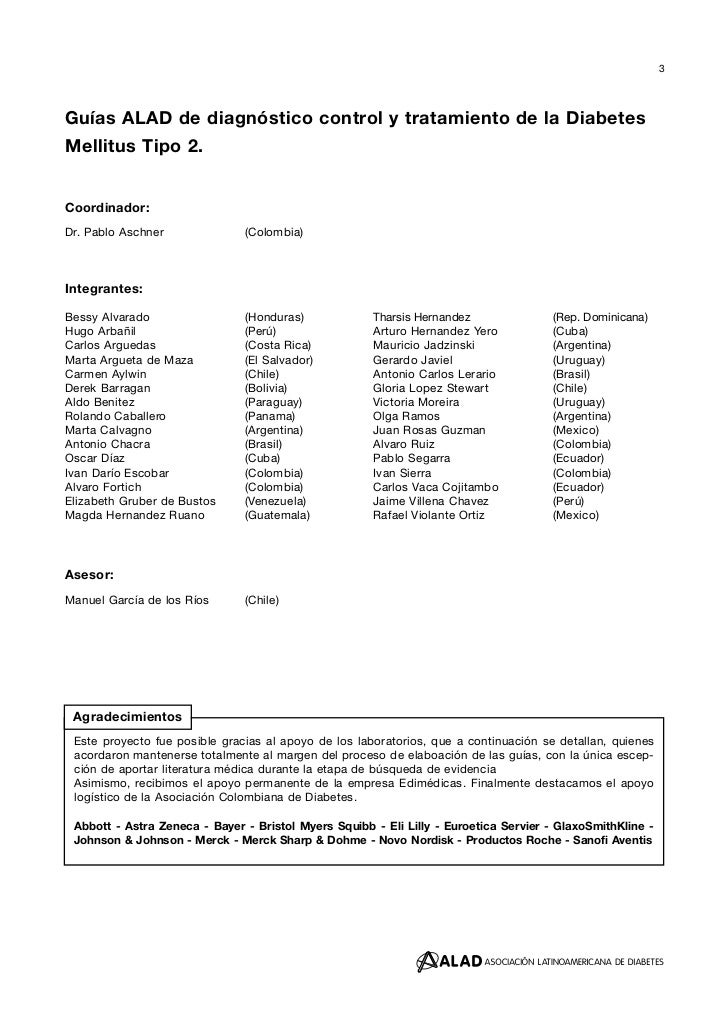 ... alad de diagnóstico control y tratamiento de la diabetes mellit