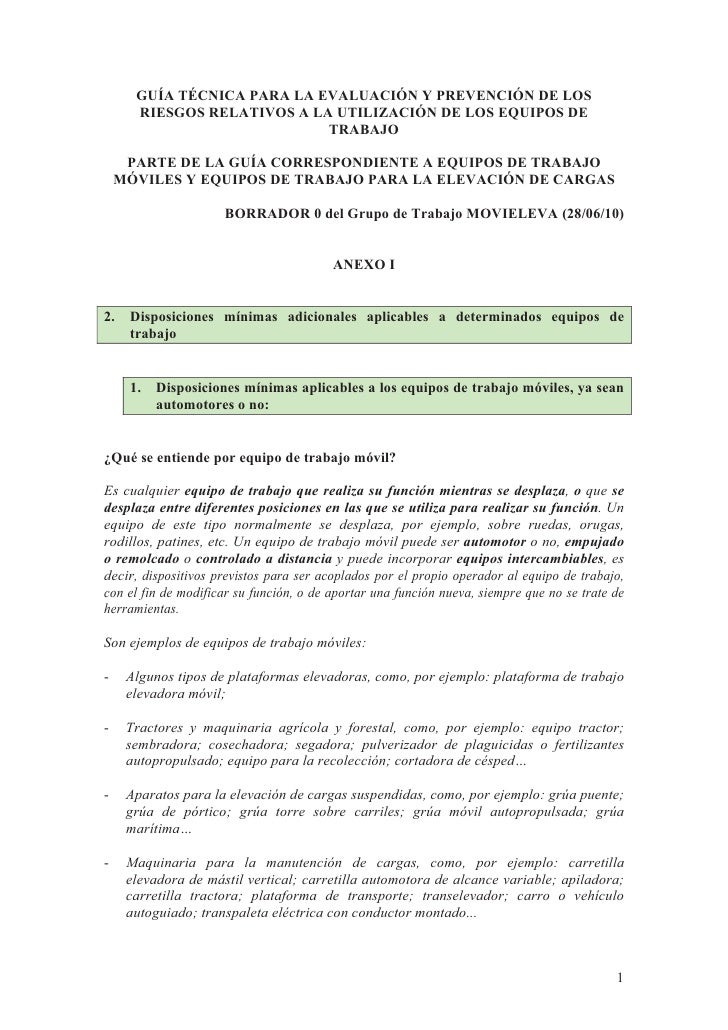 GUIA TECNICA DE PREVENCION guia tecnica de prevencion: