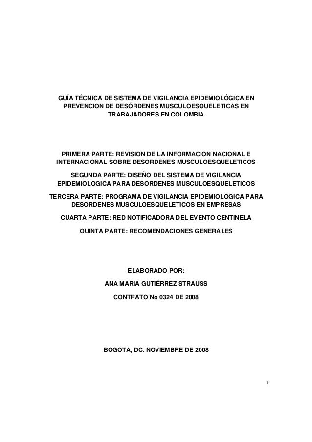 GUIA TECNICA DE PREVENCION guia tecnica de prevencion: