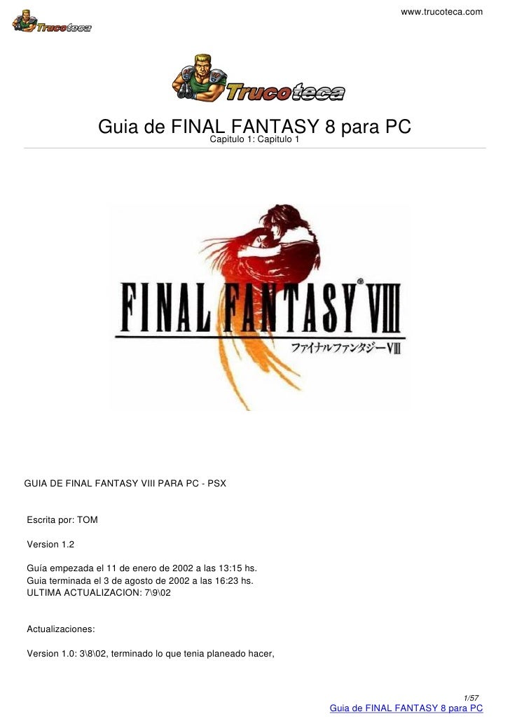 GUIA FINAL FANTASY guia final fantasy: