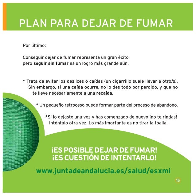 Los síntomas en el tiempo a de dejar fumar